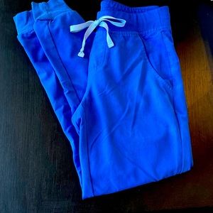 Womens Figs Royal Blue XS Jogger Pants